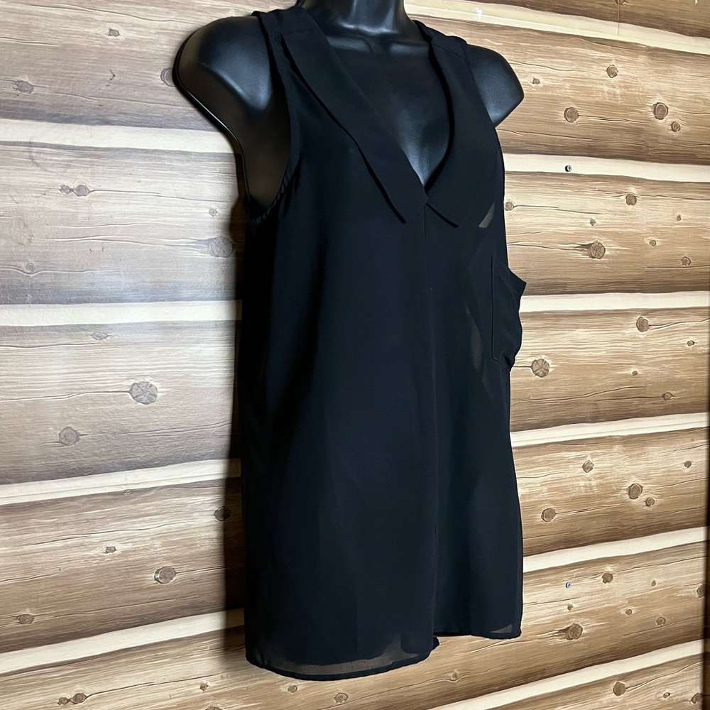 5/$20 Love stitch women black blouse size M - Picture 1 of 10
